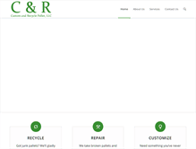 Tablet Screenshot of customrecyclepallet.com